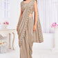 Premium Georgette Embroidery & Hand Work Fancy Drape Saree /Saree & jacket Choli