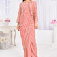 Premium Georgette Embroidery & Hand Work Fancy Drape Saree /Saree & jacket Choli