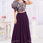 Premium Georgette Embroidery & Hand Work Fancy Crop Top/ Sharara& Choli