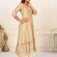 Pista Green Cotton Handprint Kurtis with Light Embroidery - jivora