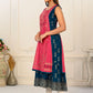 2 Layered Inner Cotton And Outward Jacket Chanderi Kurti - jivora