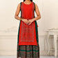 2 Layered Inner Cotton And Outward Jacket Chanderi Kurti - jivora