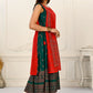 2 Layered Inner Cotton And Outward Jacket Chanderi Kurti - jivora