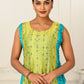 2 Layered Inner Cotton And Outward Jacket Chanderi Kurti - jivora