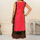 2 Layered Inner Cotton And Outward Jacket Chanderi Kurti - jivora