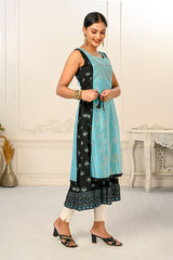 Womens Stylish Cotton Chanderi Kurti