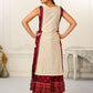 2 Layered Inner Cotton And Outward Jacket Chanderi Kurti - jivora