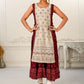2 Layered Inner Cotton And Outward Jacket Chanderi Kurti - jivora