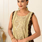 2 Layered Inner Cotton And Outward Jacket Chanderi Kurti - jivora