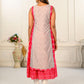 2 Layered Inner Cotton And Outward Jacket Chanderi Kurti - jivora