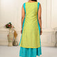 2 Layered Inner Cotton And Outward Jacket Chanderi Kurti - jivora