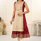 2 Layered Inner Cotton And Outward Jacket Chanderi Kurti - jivora