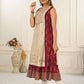 2 Layered Inner Cotton And Outward Jacket Chanderi Kurti - jivora