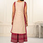 2 Layered Inner Cotton And Outward Jacket Chanderi Kurti - jivora