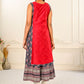 2 Layered Inner Cotton And Outward Jacket Chanderi Kurti - jivora