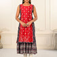 2 Layered Inner Cotton And Outward Jacket Chanderi Kurti - jivora