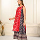 2 Layered Inner Cotton And Outward Jacket Chanderi Kurti - jivora
