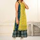 2 Layered Inner Cotton And Outward Jacket Chanderi Kurti - jivora