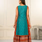 2 Layered Inner Cotton And Outward Jacket Chanderi Kurti - jivora