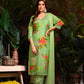 Premium Pure Muslin Fabric Santoon Bottom Chiffon  Dupatta Digital Print With Hand Work/ Neck & Daman Embroidery Lace Work  Salwar Kameez Dupatta 3 Pcs Set