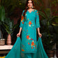 Premium Pure Muslin Fabric Santoon Bottom Chiffon  Dupatta Digital Print With Hand Work/ Neck & Daman Embroidery Lace Work  Salwar Kameez Dupatta 3 Pcs Set