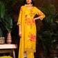 Premium Pure Muslin Fabric Santoon Bottom Chiffon Dupatta Digital Print With Hand Work/ Neck & Daman Embroidery Lace Work  Salwar Kameez Dupatta 3 Pcs Set