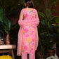 Premium Organza With Digital Print Pure Muslin Inner Santoon Bootom Oraganza Dupatta Embroidery and Sequins Daman & Neck Work With Hand Work Salwar Kameez Dupatta 3 Pcs Set