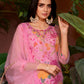 Premium Organza With Digital Print Pure Muslin Inner Santoon Bootom Oraganza Dupatta Embroidery and Sequins Daman & Neck Work With Hand Work Salwar Kameez Dupatta 3 Pcs Set