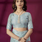 Royal Blue & Silver Banarasi Silk Saree – Grace for Every Grand Occasion