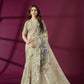 Regal Emerald Green Jacquard Banarasi Saree with Silver Zari