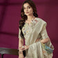 Regal Emerald Green Jacquard Banarasi Saree with Silver Zari