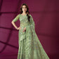 Rose Tissue Silk Saree with Embossed Floral Motifs – Bridal & Festive Elegance