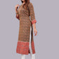 Natural Silk High Definition Digital Printed Kurtis With Subtle Jacquard Weaves Kurti - jivora