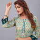 Natural Silk High Definition Digital Printed Kurtis With Subtle Jacquard Weaves Tissue Organza Kurti - jivora