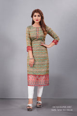 Natural Silk High Definition Digital Printed Kurtis With Subtle Jacquard Weaves Tissue Organza Kurti - jivora