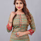 Natural Silk High Definition Digital Printed Kurtis With Subtle Jacquard Weaves Tissue Organza Kurti - jivora