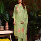 Premium Pure Linen Cotton Fabric Bottom Pure Cotton Poly Chanderi Dupatta Digital Print & Schiffli With Embroidery & Hand Work Salwar Kameez Dupatta 3 Pcs Set