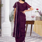 Premium Shimmer Georgette Ready to Wear Saree & Stitched Blouse With Embroidery And Sequins Work Stitched Pallu Fancy Drape Sarees