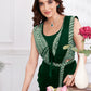 Premium Shimmer Georgette Ready to Wear Saree & Stitched Blouse With Embroidery And Sequins Work Stitched Pallu Fancy Drape Sarees