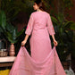 Premium Organza with Digital Print Pure Muslin Inner Santoon Bottom Fabric Oraganza Dupatta V Neck With Hand Work & Sequence Salwar Kameez Dupatta 3 Pcs Set
