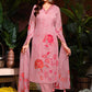 Premium Organza with Digital Print Pure Muslin Inner Santoon Bottom Fabric Oraganza Dupatta V Neck With Hand Work & Sequence Salwar Kameez Dupatta 3 Pcs Set