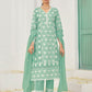 Premium Pure Cotton Top Bottom Fabric Poly  Chanderi Dupatta Lakhanvi Style Boring Embroidery Work Salwar Kameez Dupatta 3 Pcs Set