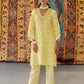 Chic cotton Chikankari Cutwork  Cordinating set In Soothing Colors