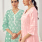 Premium Pure Cotton Top Bottom Fabric Poly  Chanderi Dupatta Lakhanvi Style Boring Embroidery Work Salwar Kameez Dupatta 3 Pcs Set